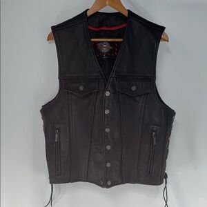 MILWAUKEE LEATHER CLUB STYLE MOTORCYCLE VEST FTL-12-203